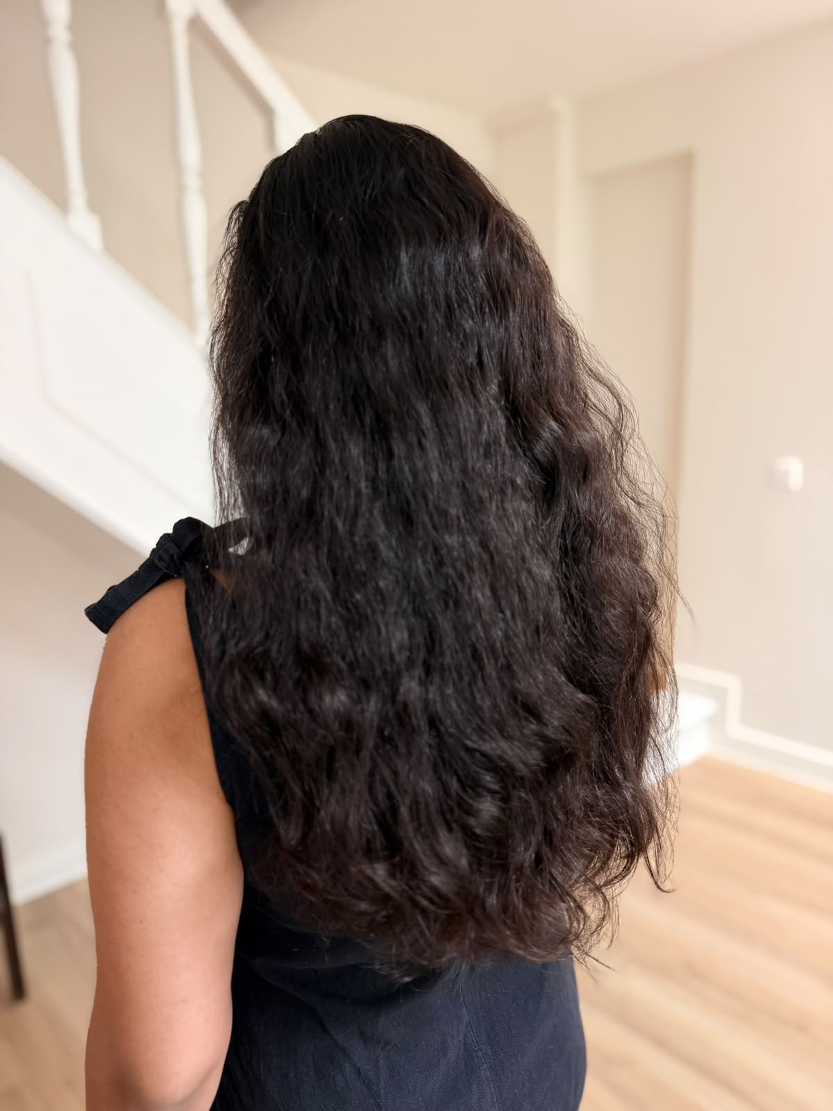 Cabello antes del servicio realizado por Eduardo Morán